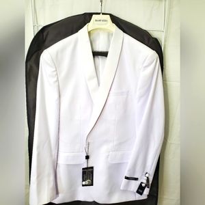 White 40S Slim Blazer